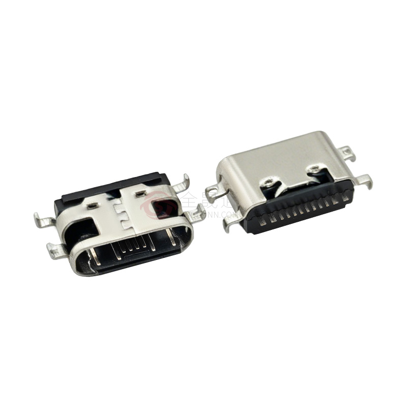 TYPE-C母座 单排16P L-6.50沉板1.0